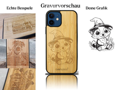 INDIVIDUELL iPhone 12 Bambus-Kunststoff